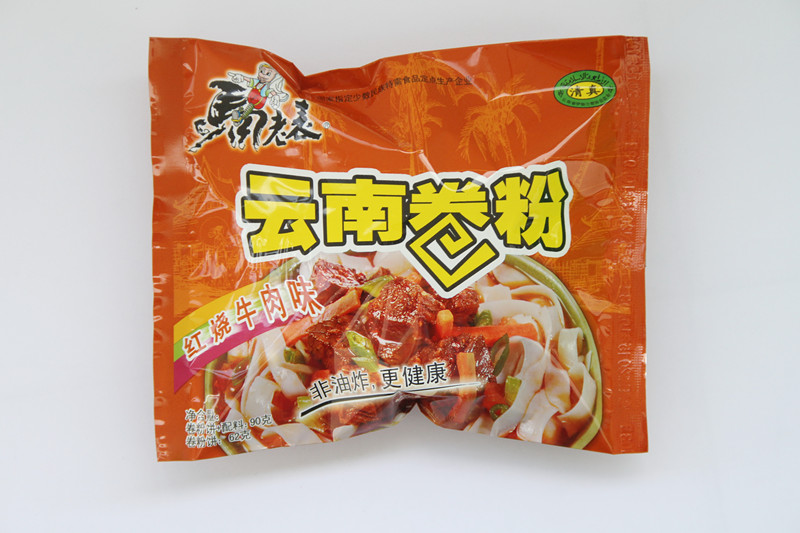 马老表云南卷粉袋装(红烧辣牛肉味)